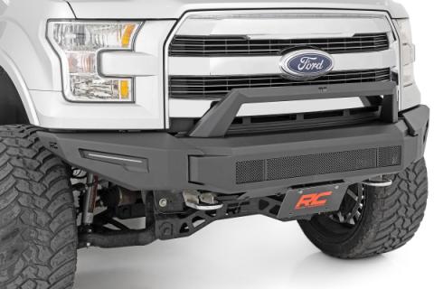 Front Modular Bumper w/Skidplate and 30 Inch LED Light Bar 15-17 Ford F-150 2WD/4WD Rough Country