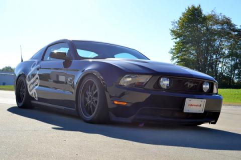 Front HQ Shockwaves For 2005-2014 Mustang Pair Of Rebound Adjustable Shock waves W/ 1/4 Inch Airline Fittings Ridetech