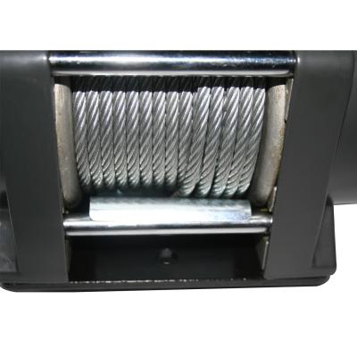 3,400 LB Trailer/Utility Winch 45 Ft Wire Rope Hawse Fairlead Mount Plate Bulldog Winch