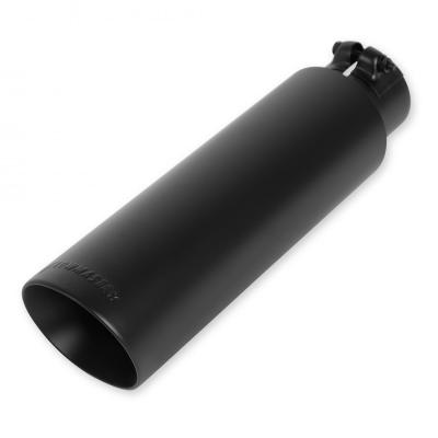 Exhaust Tip Exhaust Tip 3.5 Inch Black Angle Cut Fits 2.5 Inch Tubing- Clamp On Flowmaster