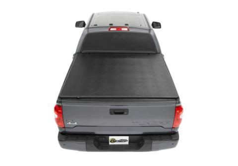 Soft Tri-Fold Tonneau Cover EZ-Fold For Toyota 1995-2004 Tacoma 6.0 Foot Black Tailgate Spoiler Not Included Bestop