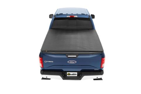 Soft Tri-Fold Tonneau Cover EZ-Fold For Ford 1997-2003 F-150 6.5 Foot Black Tailgate Spoiler Not Included Bestop