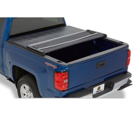 Soft Tri-Fold Tonneau Cover EZ-Fold For Nissan 2004-2021 Titan 5.5 Foot Black Tailgate Spoiler Not Included Bestop