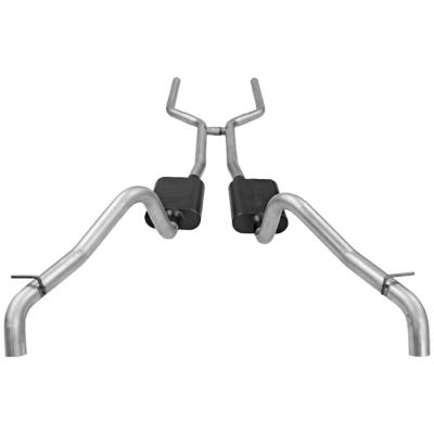American Thunder Crossmember-Back Exhaust System Fits 1967-1968 Camaro And Firebird With V8 Engine 2.50 Inch Aluminized Steel Aggressive To Moderate Sound Flowmaster