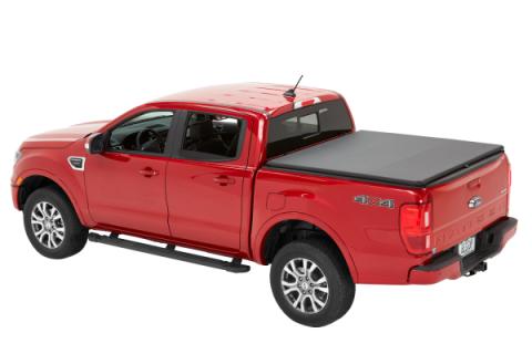 EZ-Roll Soft Tonneau Cover For Ford 2019-2024 Ranger 5.0 Foot Black Tailgate Spoiler Not Included Bestop