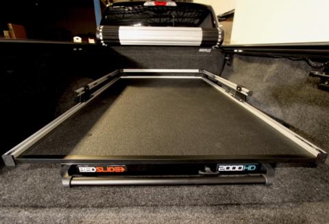 BedSLIDE 8 FT Long Bed Chevy/Dodge/Ford/Nissan/Toyota 75 Percent Ext 2000lbs Heavy Duty 95X48 Inch