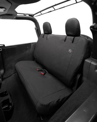 Jeep Wrangler Seat Covers For Jeep 2018-2023 Wrangler JL 2 Door Rear Premium Vinyl Fabric Black Diamond Bestop