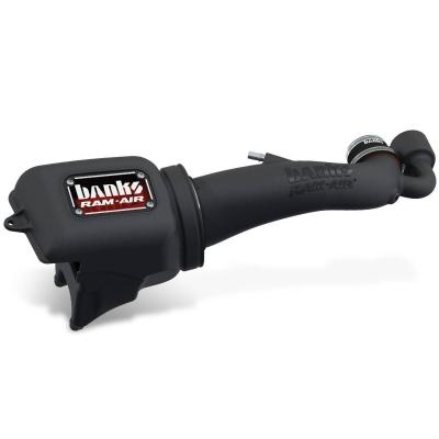 Ram-Air Intake System Oiled Filter for 18-24 Jeep Wrangler JL 3.6L and 20-24 Gladiator 3.6L Banks Power