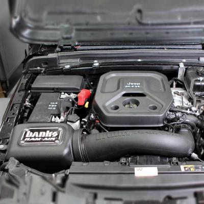 Banks Ram-Air Big-Ass Oiled Filter Cold Air Intake System for 18-Up Jeep Wrangler JL 2.0L Turbo