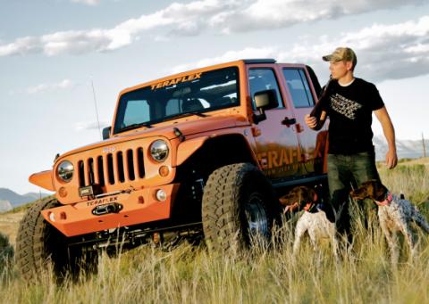 07-18 Wrangler JK RockGuard Epic Front Bumper Offset Drum Winch TeraFlex
