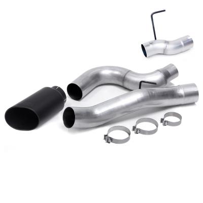Monster Exhaust System 5-inch Single Exit Cerakote Black Tip for 13-18 Ram 2500/3500 6.7L Cummins Mega-Cab SB Banks Power