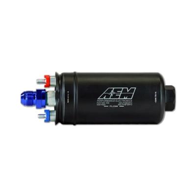 400LPH (AN) Inline High Flow Fuel Pump Inlet -10AN Outlet -6AN AEM Electronics