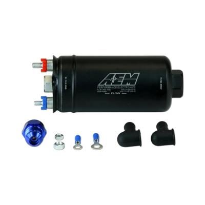 400LPH (AN) Inline High Flow Fuel Pump Inlet -10AN Outlet -6AN AEM Electronics