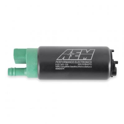 400LPH E85-Compatible Hi Flow In Tank Fuel Pump Double Barb Hi-Flow In Tank EFI Fuel Pump AEM Electronics