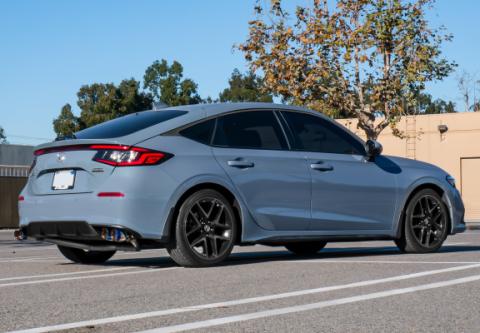 Honda Civic Cat-Back Exhaust Burnt Blue Tip For 22+ 1.5T Honda Civic Stillen