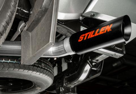 24-Present Toyota Tacoma Side Exit Cat Back Exhaust with Black Tip Stillen