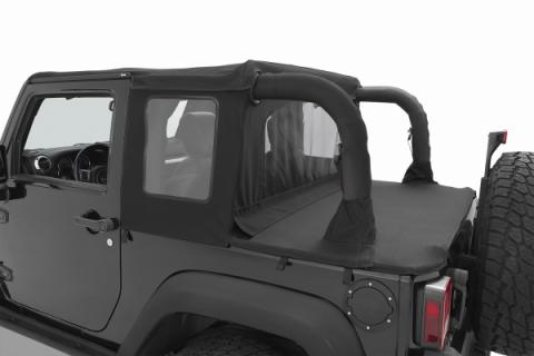Jeep Wrangler Halftop Soft Tops For Jeep 2007-2018 Wrangler JK 2 Door Black Diamond Bestop