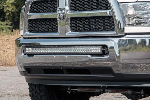 Dodge 40-inch Curved LED Light Bar Hidden Bumper Kit w/Black Series LED For 10-18 Ram 2500/3500 Rough Country