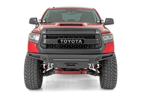 Toyota 2-inch LED Lower Windshield Ditch Kit (14-20 Tundra Black Series Flood Pattern) Rough Country
