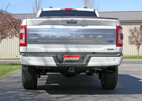 Flow Fx Cat-Back Exhaust System Fits 2021-2025 Ford F-150 2.7, 3.5, 5.0-Liter, Flow Fx Cat-Back 3.00-Inch Stainless Steel Exhaust System, Single Out Side Exit Flowmaster