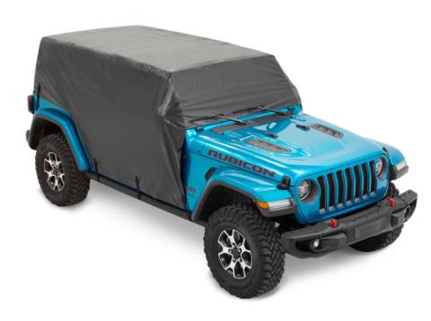 All Weather Trail Cover Jeep '07-18 Wrangler JK '18-26 JL 4-Door Black, Hard Top Bestop