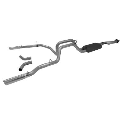American Thunder Cat-Back Exhaust System 1999-2007* (*Classic Body Only) Chevrolet Silverado/Gmc Sierra 1500 4.3L, 4.8L, 5.3L Engine, Standard Cab/Short Bed. Stainless Steel Aggressive To Moderate Sound Flowmaster