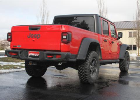 American Thunder Cat-Back Exhaust System Fits 2021-2023 Jeep Gladiator 3.0-Liter Diesel, Filter-Back, Single Rear Exit, American Thunder Stainless Steel Exhaust System Flowmaster