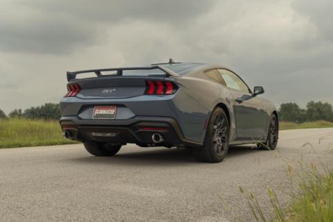 Outlaw Axle-Back Exhaust System Fits 2024-2026 Ford Mustang Gt 5.0-Liter And Ecoboost 2.3-Liter, Outlaw Axle-Back 3.00-Inch Stainless Steel Exhaust System, 4.00-Inch Polished Tips With No Valves Flowmaster