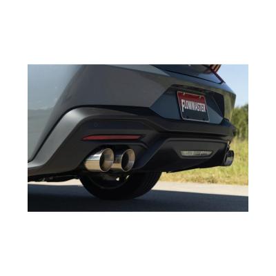 Outlaw Axle-Back Exhaust System Fits 2024-2026 Ford Mustang Gt 5.0-Liter And Ecoboost 2.3-Liter, Outlaw Axle-Back 3.0-Inch Stainless Steel Exhaust System, 4.00-Inch Polished Quad Tips With Valves Flowmaster