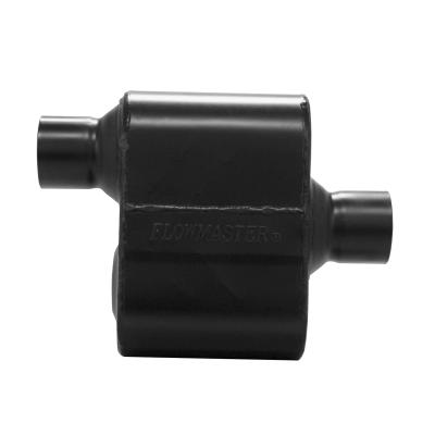 Super 10 Series Chambered Muffler Super 10 Series Stainless Steel 2.50 Offset In/ 2.50 Center Out Aggressive Sound Flowmaster