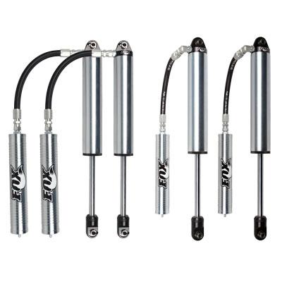Fox 2.5 Inch Dia. Remote Reservoir Front/Rear Shock Package Synergy MFG