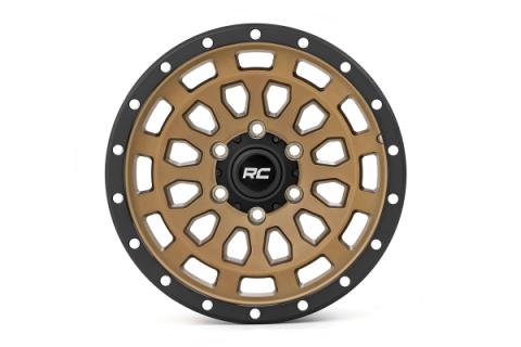 87 Series Wheel Simulated Beadlock Bronze/Black 17x8.5 5x5 +0mm Rough Country