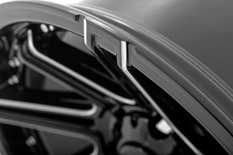 88 Series Wheel One-Piece Gloss Black 17x9 5x5 -12mm Rough Country