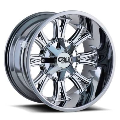 Cast Aluminum Wheels Americana 9101 CH 20x12 Chrome 5 On 127/5 On139.7 Bolt Pattern -44 Offset Cali Offroad Wheels