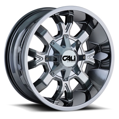 Cast Aluminum Wheels Dirty 9104 CH 20x9 Chrome 5 On 127/5 On139.7 Bolt Pattern 0 Offset Cali Offroad Wheels
