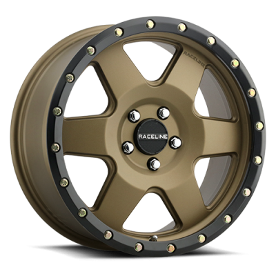 Aluminum Wheels 18x8 Boost 946BZ Satin Bronze 6 Spoke 35 Offset 5 on 110 Bolt Pattern 72.62 Bore Raceline