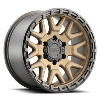 Aluminum Wheels 18x9 Krank 953BZ Satin Bronze -12 Offset 6 on 139.7 Bolt Pattern 106.1 Bore Raceline