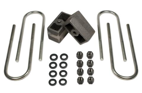 3 Inch Rear Block &amp; U-Bolt Kit73-87 Chevy Truck/GMC Truck/73-91 Suburban/Tahoe/Jimmy 1/2 Ton 4WD Tuff Country