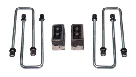 3 Inch Rear Block &amp; U-Bolt Kit 09-19 Ford F150 4WD &amp; 2WD Tuff Country