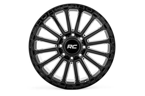 97 Series Wheel One-Piece Gloss Black 20x10 6x5.5 -25mm Rough Country