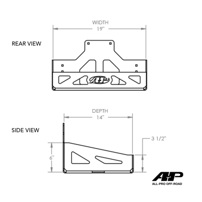 Tacoma Swing-Out Bumper Ice Chest Holder 05-15 Toyota Tacoma All Pro Off Road