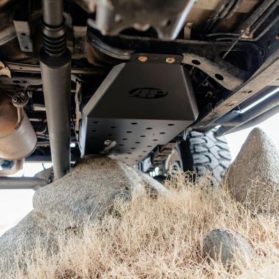 05-15 Toyota Tacoma Gas Tank Skid Plate Regular Cab Long Bed Black Powdercoat All Pro Off Road