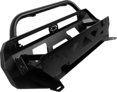 16-23 Toyota Tacoma Low Profile Front Bumper Aluminum Black Powdercoat Center Hoop All Pro Off Road