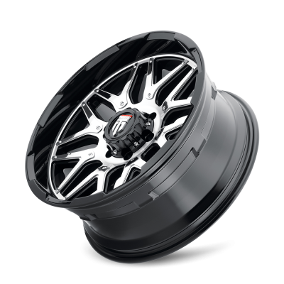 Grind AT151 Gloss Black Machined 20X9 5-127 0MM 78.1MM Off Road Wheels American Truxx