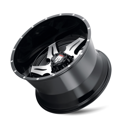 Ninja AT163 Gloss Black Machined 22X14 5-139.7 -76MM 87.1MM Off Road Wheels American Truxx