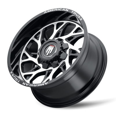 Destiny AT1913 Black Machined 20X10 5-127/5-139.7 -24MM 87.1MM Off Road Wheels American Truxx