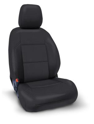 Front Seat Covers for 2016-2023 Toyota Tacoma with Electric Seat Adjusters Pair All Black PRP Seats