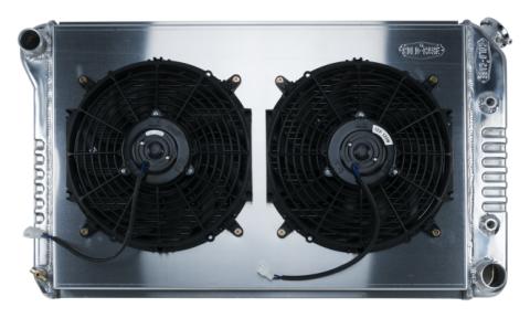 70-81 Camaro Aluminum Radiator And 12 Inch Fan Kit AT Cold Case Radiators