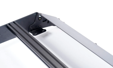 2014-2021 Tundra Crew Max Premium Roof Rack - 52 in Dual Row Spot Beam LED Light Bar - Blue - Tall No Lights Cali Raised LED