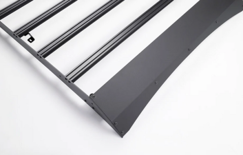 2014-2021 Tundra Crew Max Premium Roof Rack - 52 in Dual Row Combo Beam LED Light Bar - Blue - Tall Light Kit Cali Raised LED